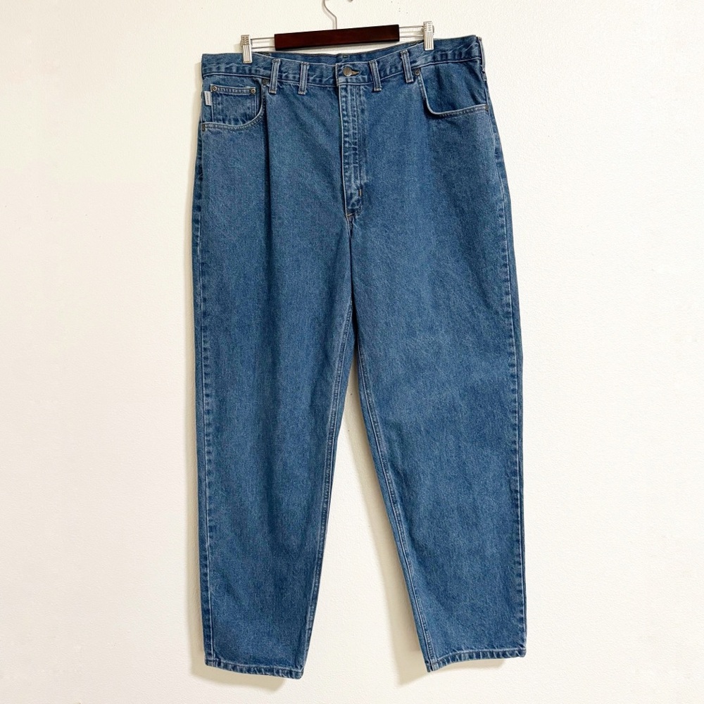 Carhartt Medium Wash Relaxed Fit Jeans 44x32